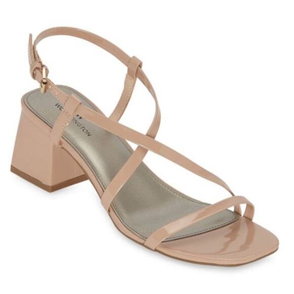 Worthington Women's Zabol Strappy Block Heeled Sandal Size 9 Beige Nougat NWOT - Picture 1 of 6